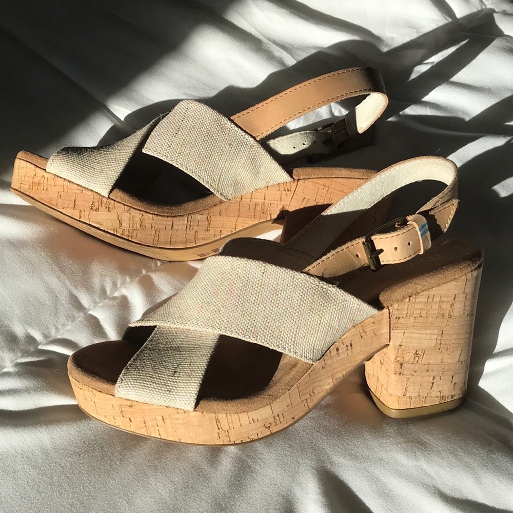 Toms Ibiza Slingback Heel size 8.5